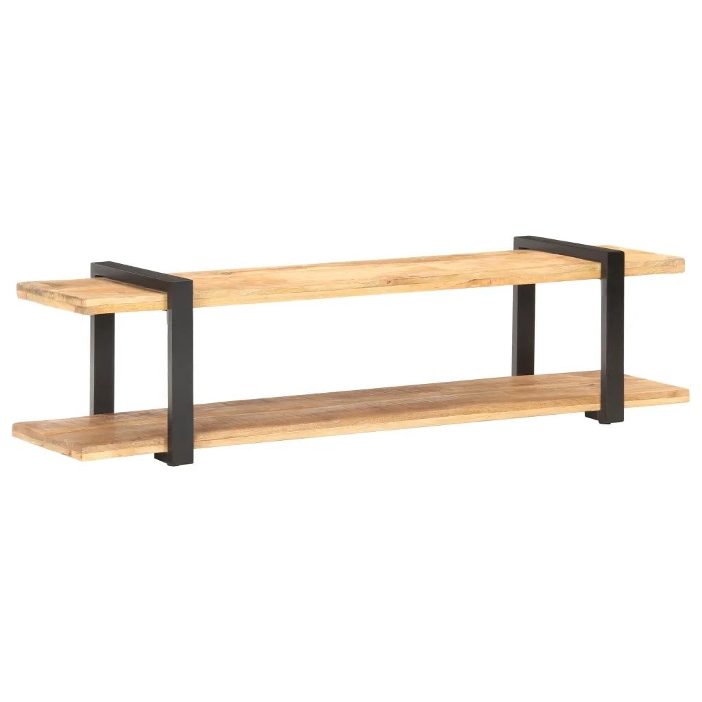 Mobile Porta TV 160x40x40 cm in Legno Massello di Mango Grezzo 320497
