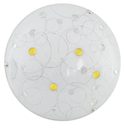 Plafoniera LED Astro 10W bianca ambra rotonda Candellux