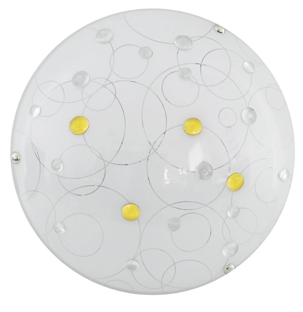 Plafoniera LED Astro 10W bianca ambra rotonda Candellux