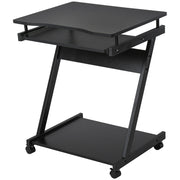 Scrivania per computer con ruote ¨C Zephmum ¨C Nero