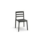 PAZZO DESIGN Sedia Luca set da 4 sedie Nero in Polipropilene