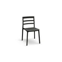 PAZZO DESIGN Sedia Luca set da 4 sedie Nero in Polipropilene