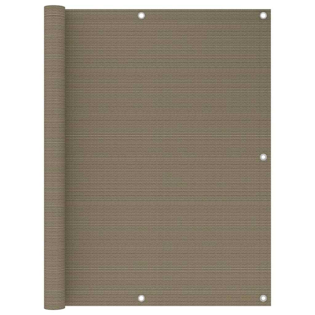 Schermo frangivista per balcone 120 x 500 cm HDPE tortora 02_0010375