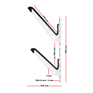 Supporto universale doppio a muro per tavola da surf snowboard wakeboard sci skateboard longboard