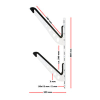 Supporto universale doppio a muro per tavola da surf snowboard wakeboard sci skateboard longboard
