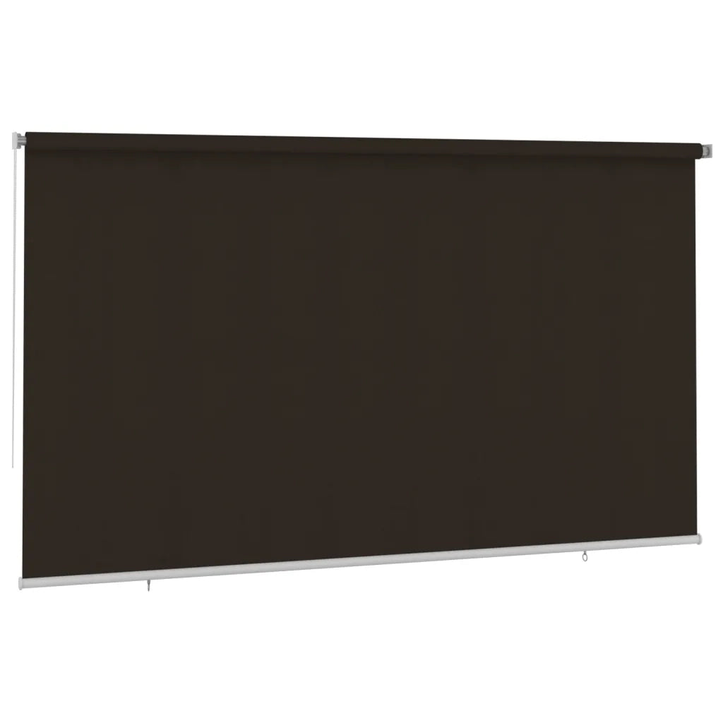 vidaXL Tenda a Rullo per Esterni 400x230 cm Marrone HDPE
