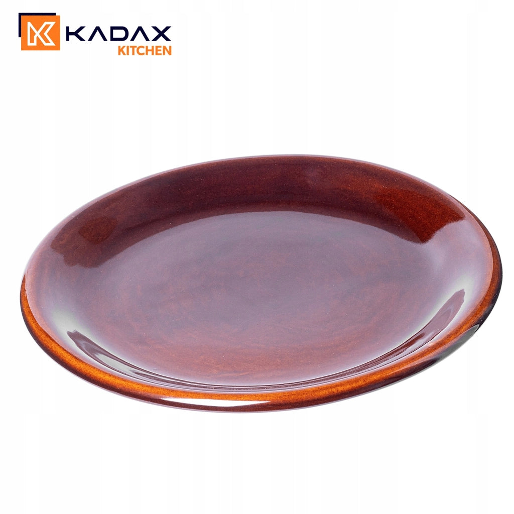 Set di 6 piatti piani KADAX da 24 cm in ceramica, in gres.