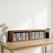 Rack per Stoccaggio CD 2 pz Legno antico 40 x 17 x 17 cm 8012725