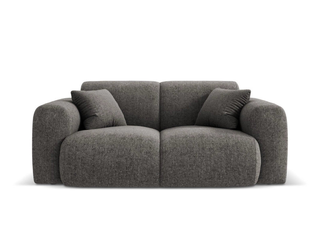 Cosmopolitan Design - Divano "Nolio" 2 posti in ciniglia grigio 