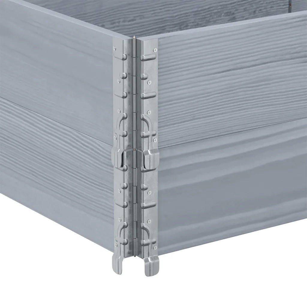 Paretali per Pallet 2 pz Grigi 150x50cm Legno Massello di Pino CFW6515363