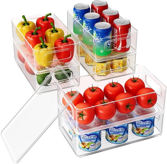 Set di contenitori di magazzino - Contenitori di magazzino - Set di contenitori di conservazione, Organizzatore del frigorifero - Frigorifero, Cucina, Armadi