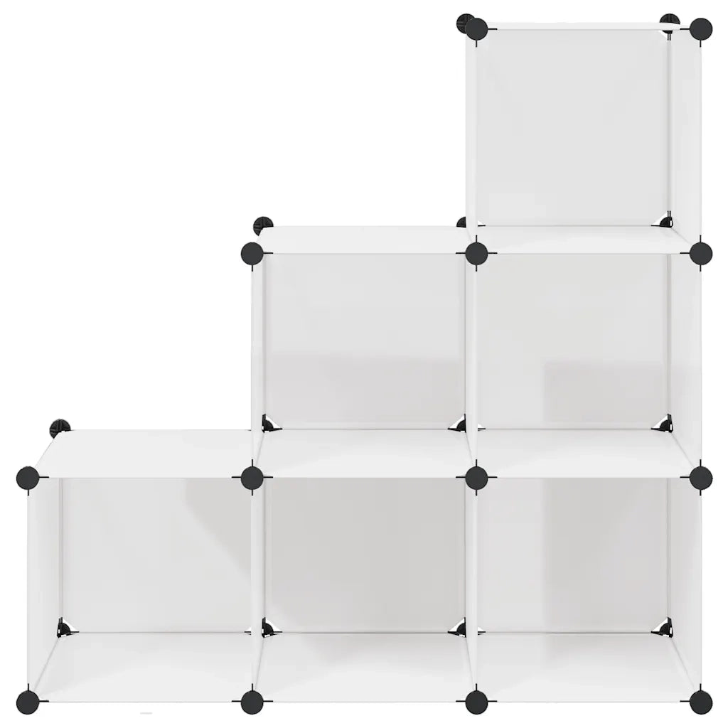 Armadio Salvaspazio a Cubo con 6 Scomparti Bianco cod mxl 43039