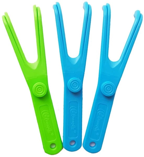 Tandzijdehouder Herbruikbaar con Flosdraad - 3 Stuks - Tandfloss-houder Portatile per Tandreiniging