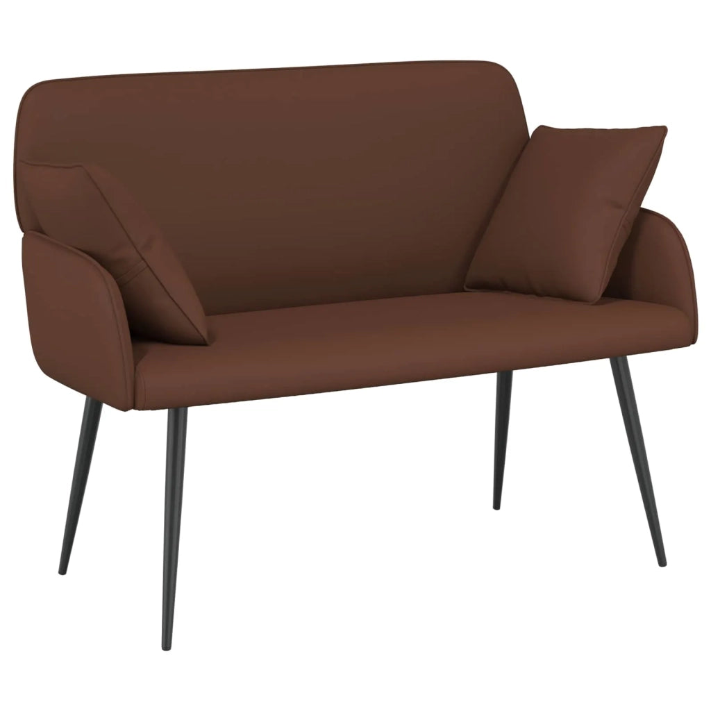 Divano a 2 posti con gambe in metallo 2 posto Marrone 42051009
