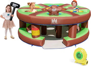 Giocattolo Gonfiabile per Bambini con Acchiappa la Talpa, Castello Gonfiabile per Bambini con Soffiatore, Borsa di Trasporto e Kit di Riparazione, 3-10 anni, 256 x 256 x 120cm