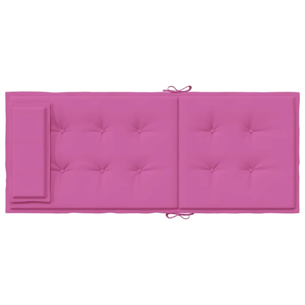 Cuscini per Sedia con Schienale Alto 6pz Rosa in Tessuto Oxford