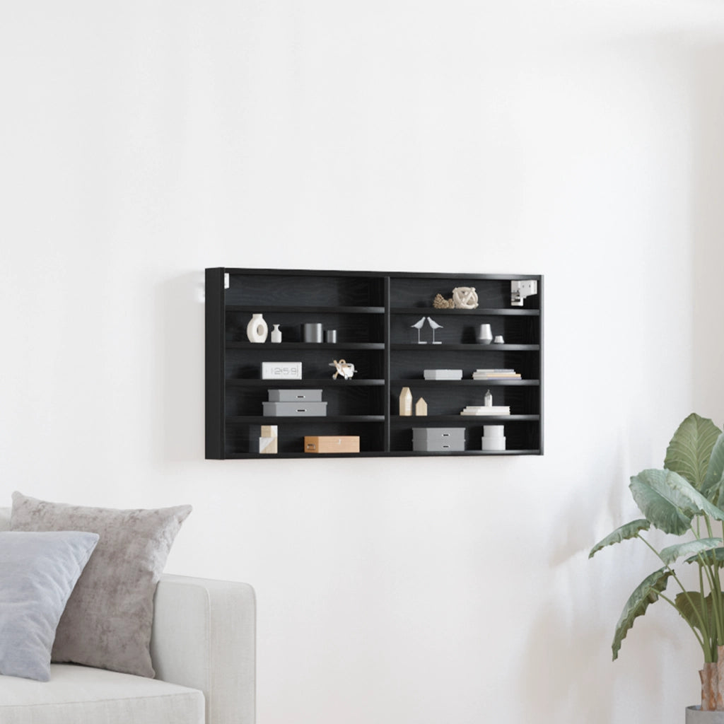 Armadio da parete  Nero in legno ingegnerizzato