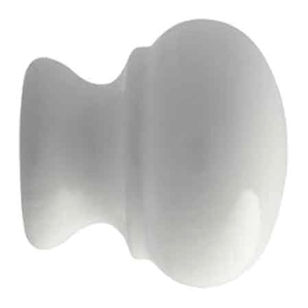 POMOLO LEGNO LACCATO 101 Ø 25 - Bianco