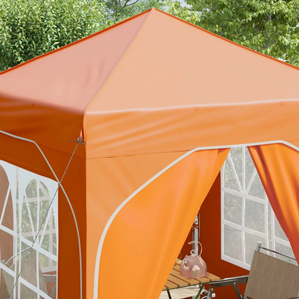 Tenda per feste a pop-up 192 x 192 x 245 cm Arancione 42019844