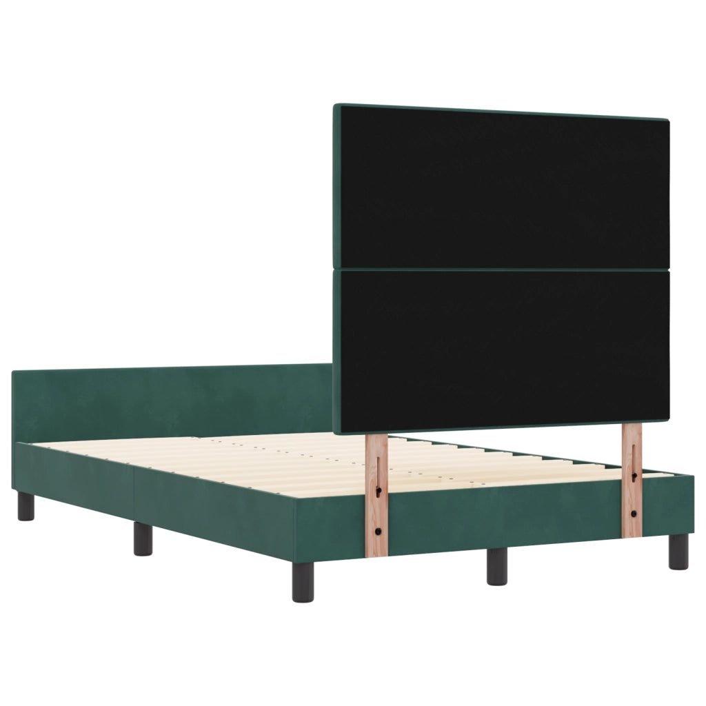 Struttura Letto  Verde Scuro 120x200 cm Velluto