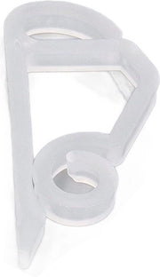 Fissi per tubi di illuminazione esterna - Clip per tubi di illuminazione - Hanger per tubi di illuminazione - Clip per tubi di illuminazione in plastica (bianco)