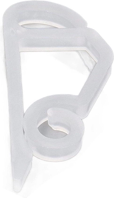 Fissi per tubi di illuminazione esterna - Clip per tubi di illuminazione - Hanger per tubi di illuminazione - Clip per tubi di illuminazione in plastica (bianco)