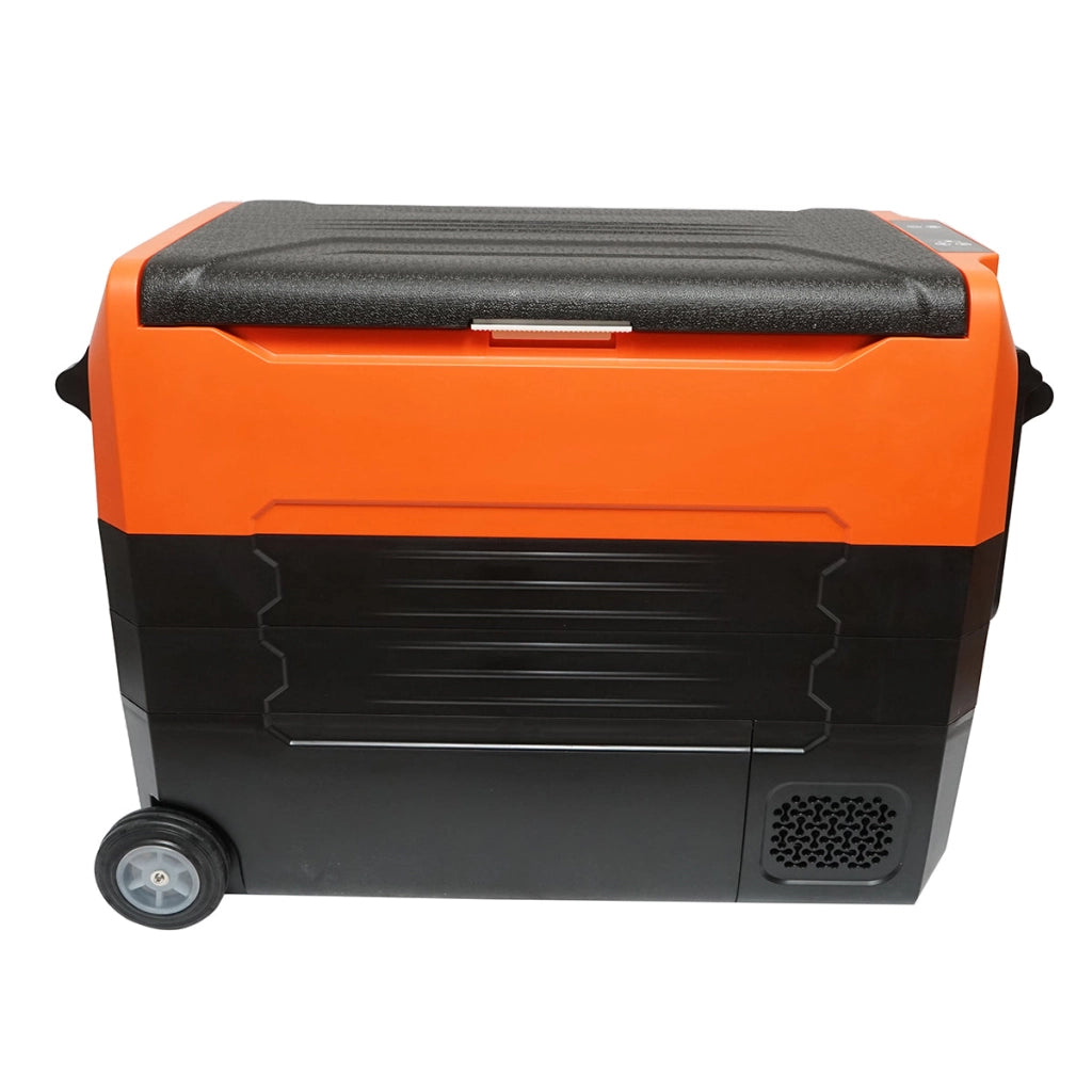 Frigorifero per auto 47L con compressore 12-24-220V, 45W tipo trolley 726x390x513mm