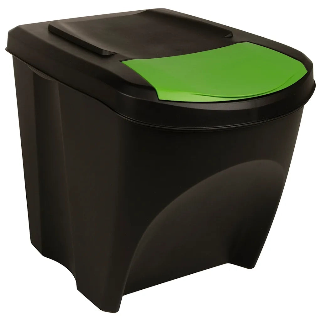 Cestini per Rifiuti Impilabili 4 pz Antracite 100 L CFW1212254