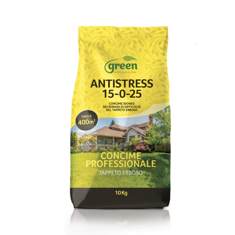 CONCIME PER PRATO ESTIVO ALTE TEMPERATURE ALTO POTASSIO 10 Kg Green per 400 Mq