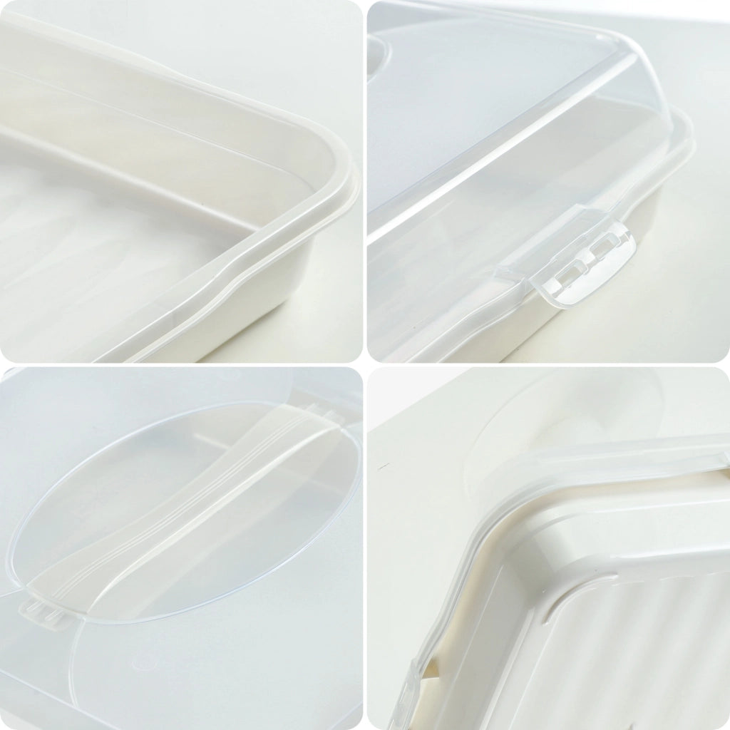 Contenitore quadrato in plastica KADAX per la cottura di torte, scatola per torte con coperchio