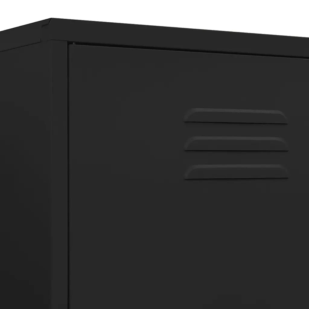 Armadio Nero 90x50x180 cm in Acciaio 336250