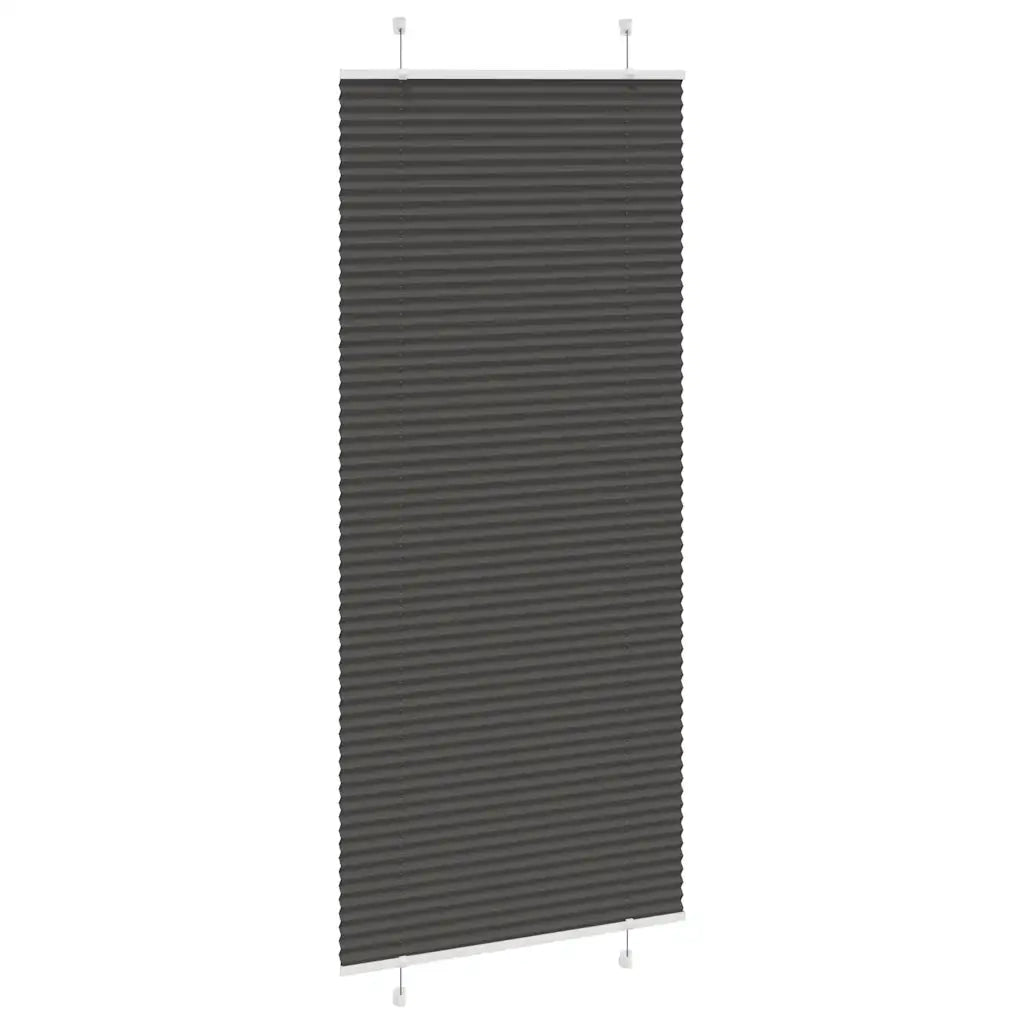 Tenda Plissettata Nera 90x200 cm Larghezza Tessuto 89,4 cm 4015158