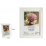 Trade Shop - Cornice Per Foto Poster Quadri Tele Portafoto 24 X 30 Cm 10"x12" Bianca 68667 -