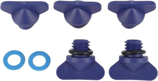 Set di connettori di blocco motore per motori a bordo di imbarcazioni Mercruiser - Alta Resistenza - ABS - Sostituzione - Connettore di raffreddamento del motore
