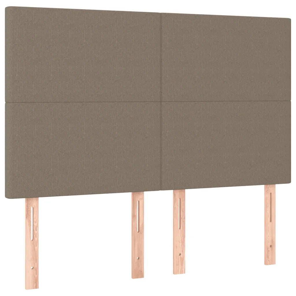 Giroletto a Molle con Materasso Tortora 140x200 cm in Tessuto 3131277