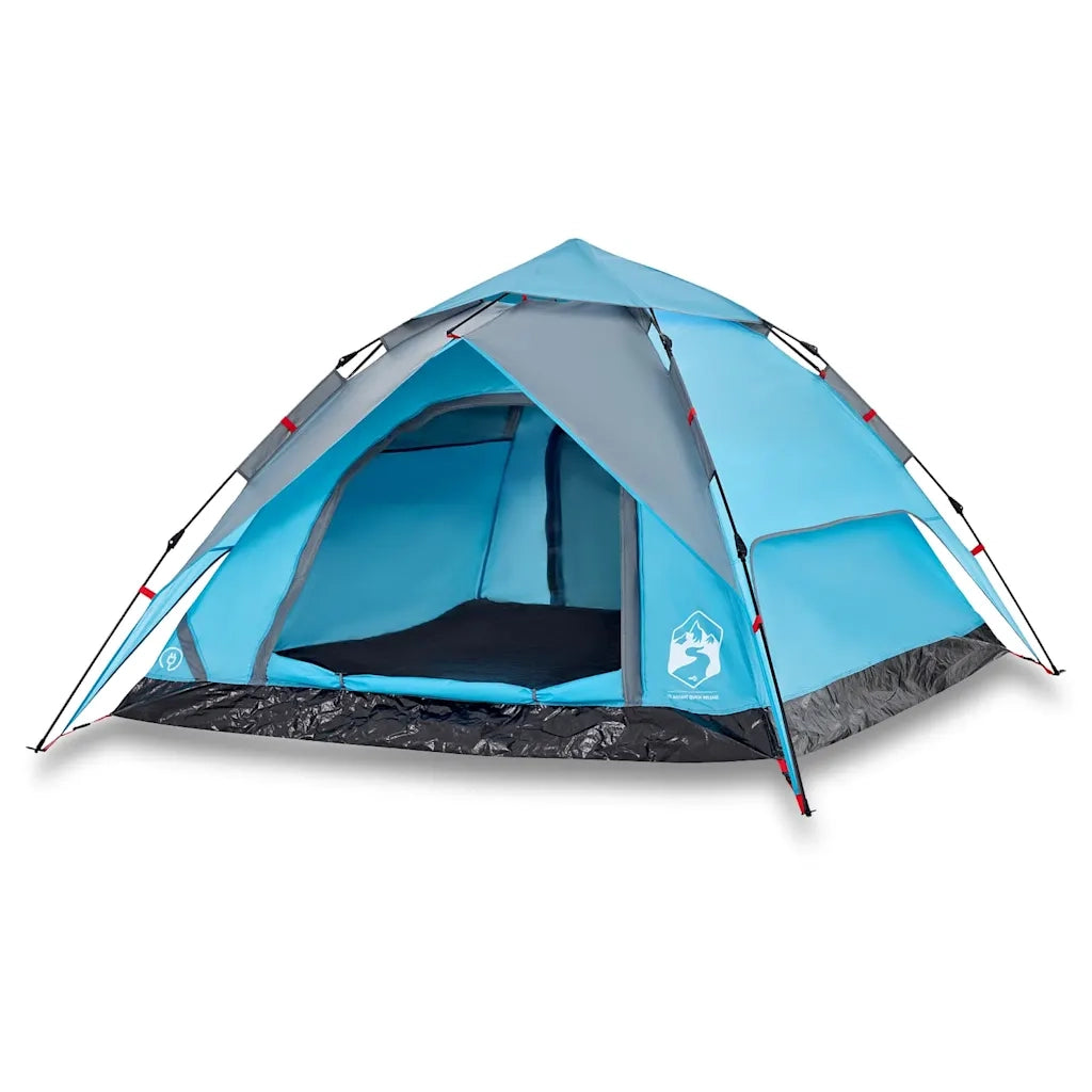 Tenda a Cupola da campeggio | Tenda da campo 4 Persone Blu a Rilascio Rapido