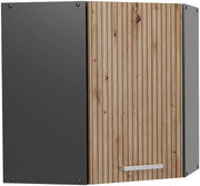 Mobile angolare da cucina R-Line, Rovere artigianale, 57 cm, per la libera combinazione all'interno di sistemi cucina modulari