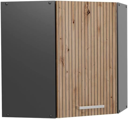 Mobile angolare da cucina R-Line, Rovere artigianale, 57 cm, per la libera combinazione all'interno di sistemi cucina modulari