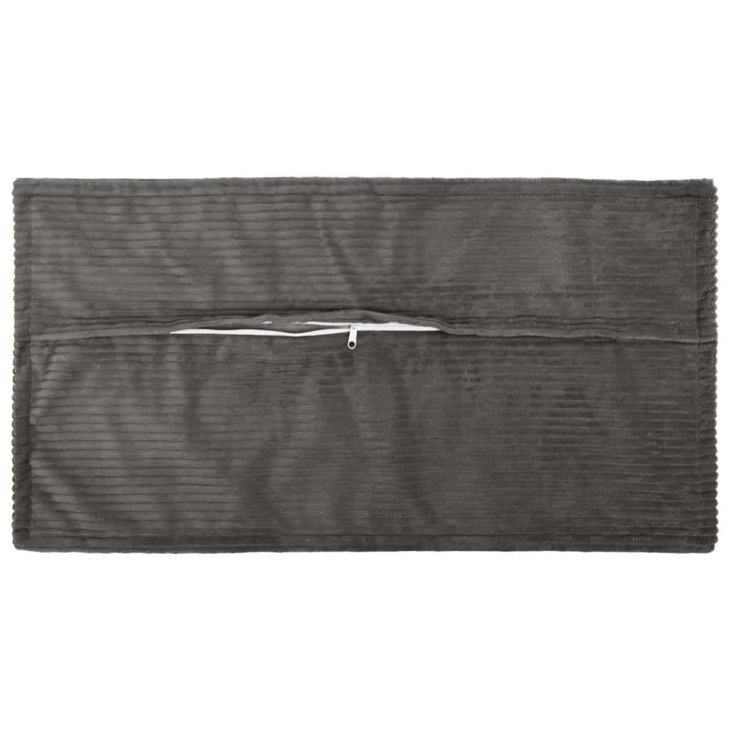 Federa 2 pz HOUTEN Grigio Scuro 40 x 80 cm corduroy 918169