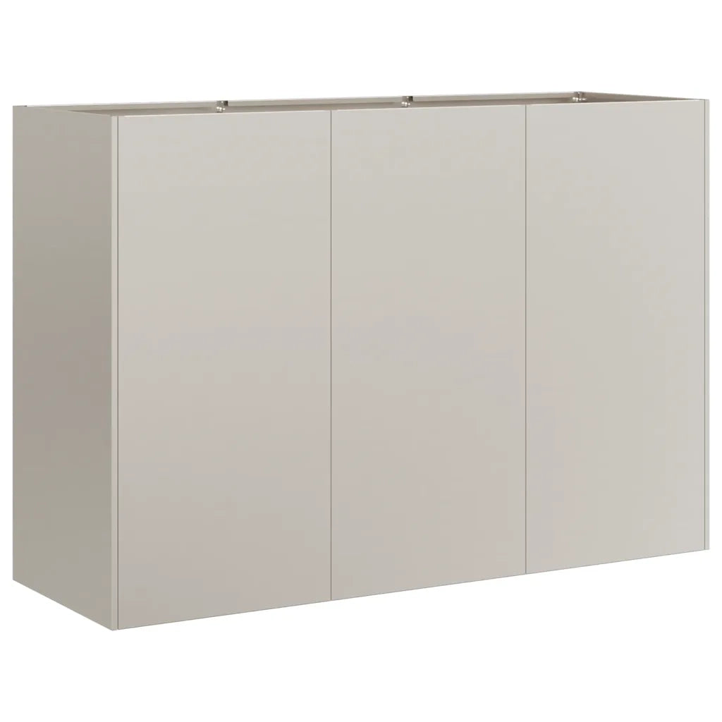 Fioriera Arrugginita 120x40x80 cm in Acciaio Corten