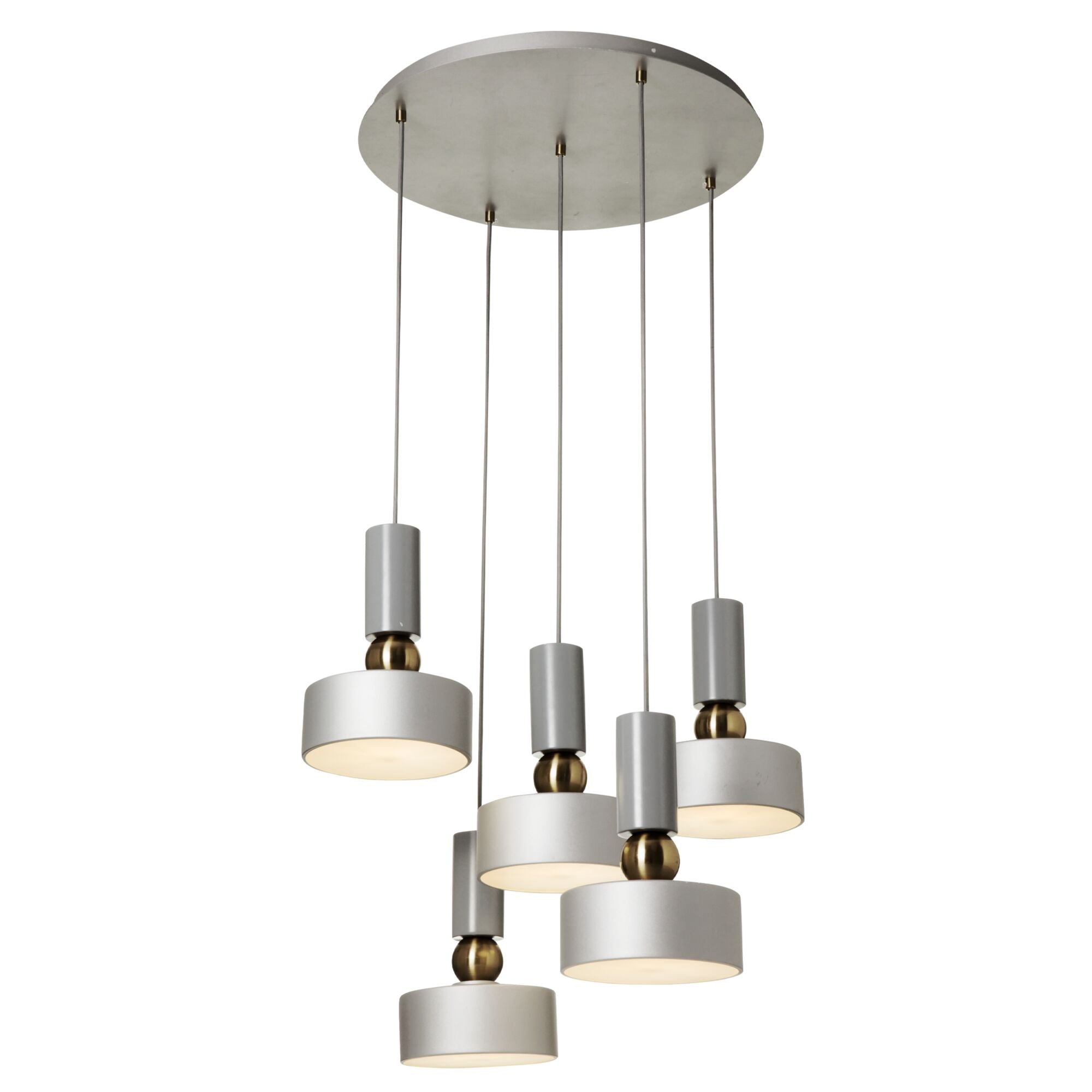 Lampada pendente Modern in Metallo Void Grigio