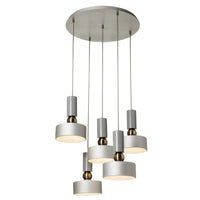 Lampada pendente Modern in Metallo Void Grigio