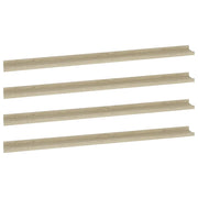 4 pz Mensole da Parete | Scaffali a Parete | Ripiano a parete Rovere Sonoma 115x9x3 cm