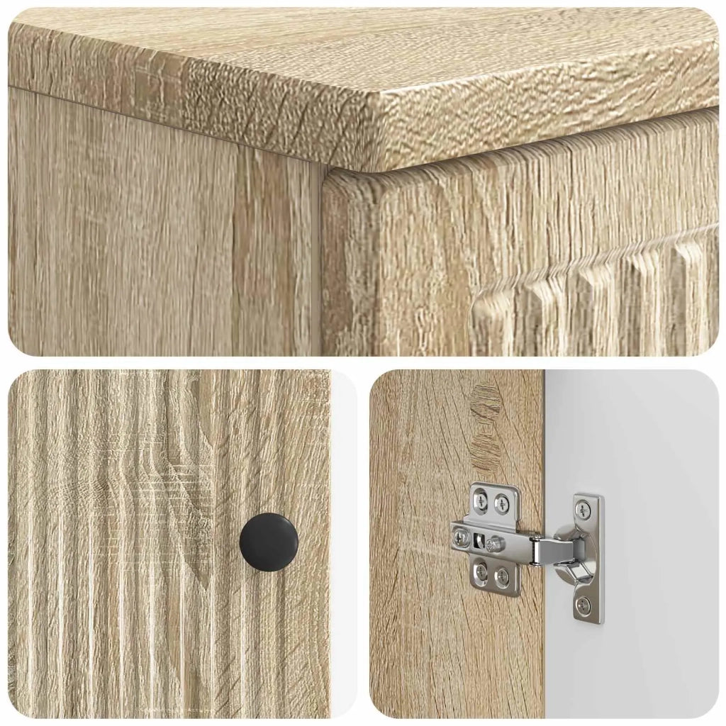 Armadio per Lavabo da Bagno EDE Rovere Sonoma 895907