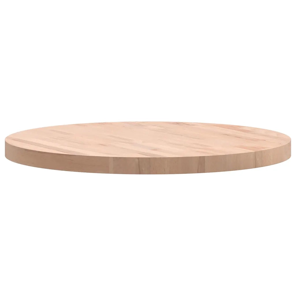 Piano per Tavolo Ã˜70x4 cm Rotondo in Legno Massello di Faggiocod mxl 107290