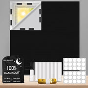 Rolgordino oscurante, Senza foratura, 300 x 145 cm, Veranda oscurante portatile, 100% oscuramento finestra, Tela oscurante inclusa 30 ml di colla a nane.