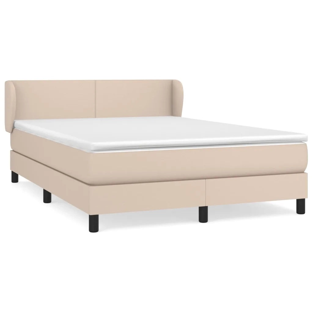 Giroletto a Molle con Materasso Cappuccino 140x200cm Similpellecod mxl 74081
