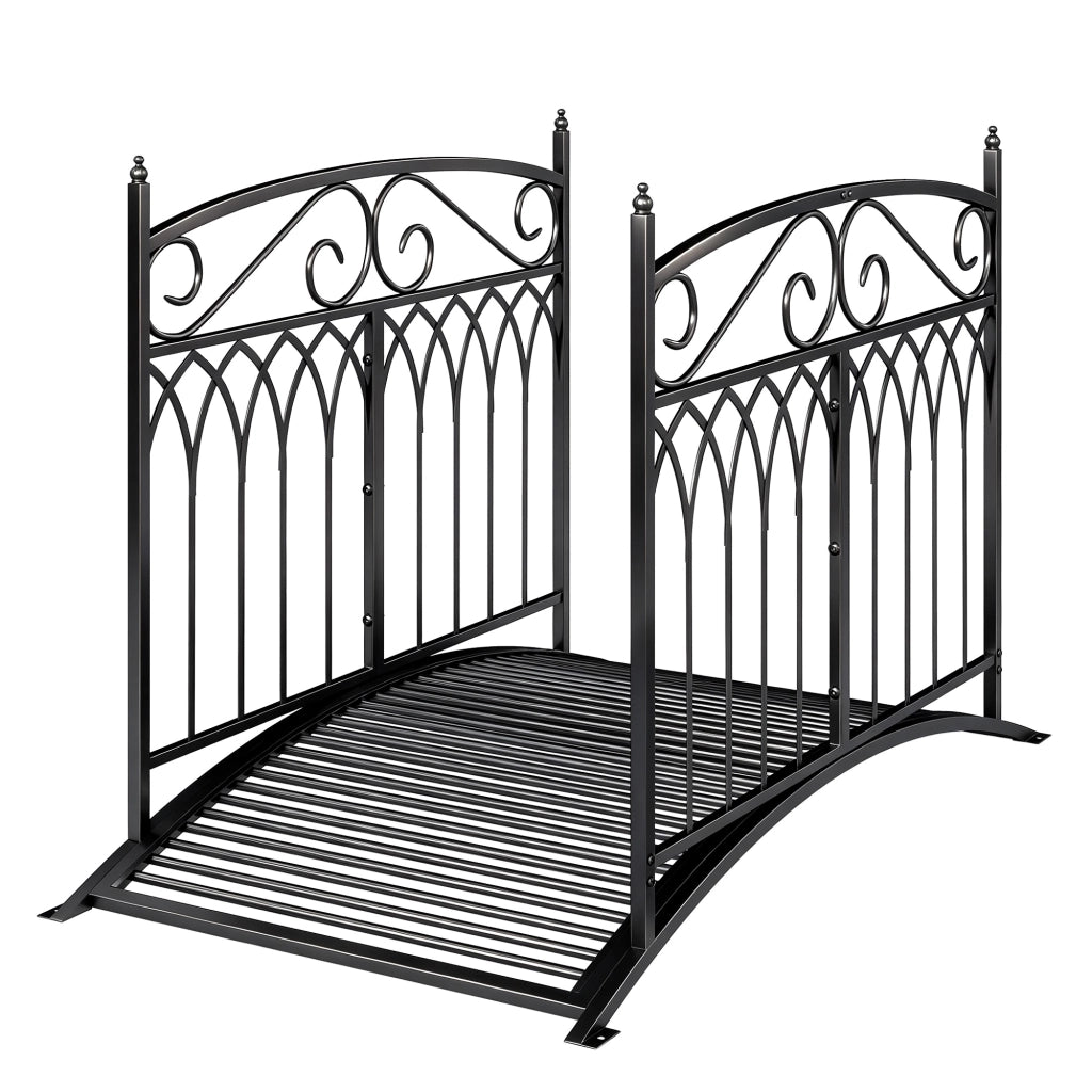Ponticello da Giardino in Metallo Stile Barocco ¨C Zephmum ¨C Nero 91cm