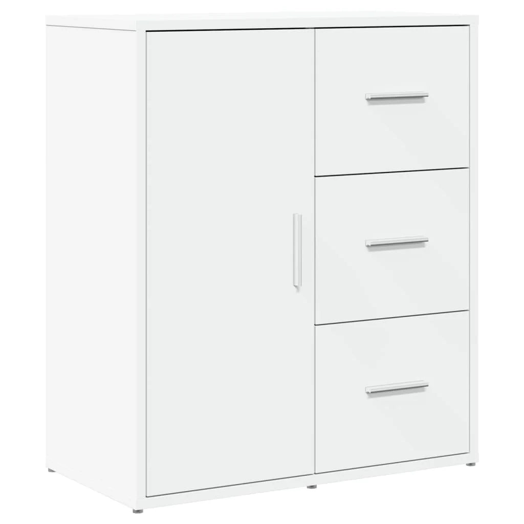 Buffet credenza cassettiera armadio mobile contenitore organizer per cucina soggiorno salotti set da 2 60 x 31 x 70 cm legno ingegnerizzato bianco 02_0036675