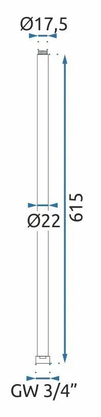 Prolunga Per Set Vasca/doccia Gold 60cm